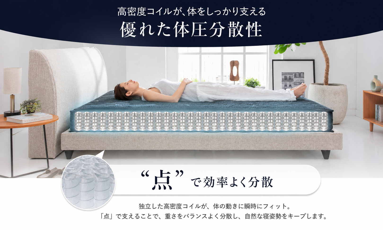 GOKUMINの体圧分散イメージ