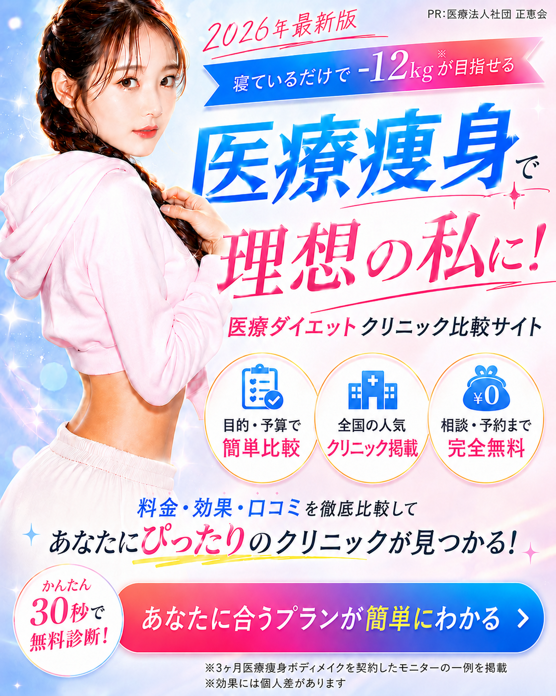 医療の力で本気で痩せる 医療ダイエット人気3クリニック徹底比較